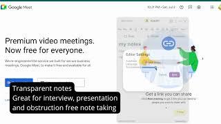 Transparent notes | Obstruction free note taking | Askify Video notes