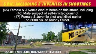 Five Die, Including 2 Juveniles & Suspect In Duluth, Minnesota Shootings