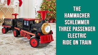 The Hammacher Schlemmer Three Passenger Electric Ride On Train