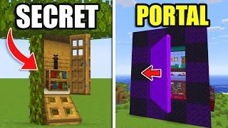 TOP 3 SECRET Survival Houses in Minecraft! (No Mods)