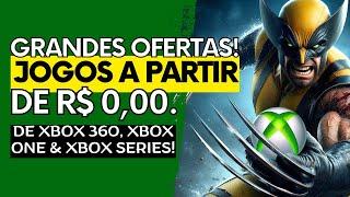 GRANDE SALDÃO DE OFERTAS: JOGOS DE XBOX 360, XBOX ONE & SERIES a Partir de R$ 0,00 em PROMOÇÃO!