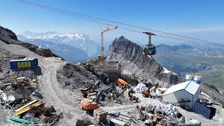 1 Tag auf der Gletscherbaustelle Titlis ️