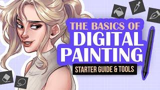 Digital Painting Basics for Beginner Digital Artists (Essential Tools, Workflow, Layers & More)