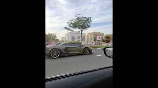 lamborghini #aventador with amazing sound in dubai