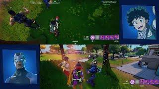 Party Royale - Me, MegaGamerDude and a friend make a kid leave - Fortnite