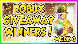 ROBUX GIVEAWAY WINNERS - WEEK 3 | SIERRAFIVEGAMING