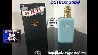 DotMod Dotbox 200w Dual 18650 TC Box Mod Review {AmbitionZ VapeR Elite}