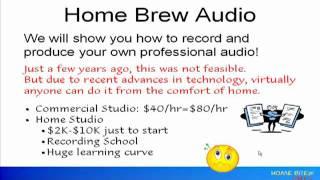 Home Brew Audio Introduction - Home Recording Made Easy