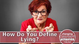 How Do You Define Lying?