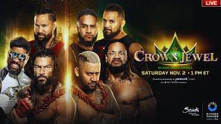 WWE CROWN JEWEL 2024 FULL SHOW LIVE WATCH ALONG - ROMAN & JEY & JIMMY VS SOLO & TAMA TONGA & JACOB