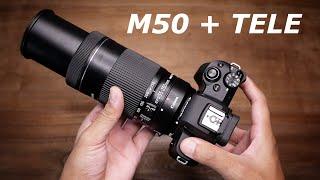 Lensa Tele Mirrorless | Canon EOS M50 + Tele EF-S 55-250mm is STM