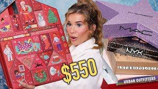 I SPENT $550 on BEAUTY ADVENT CALENDARS! ...was it worth it?