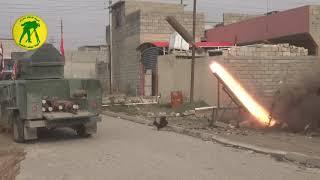 Homemade rocket used by an Iraqi militia, 2016