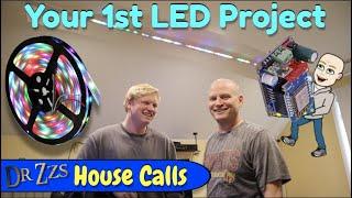 Doing your 1st LED Project, Step by Step, Start to Finish, w/ DrZzs & Zzachy ws2812 + DigUno + WLED