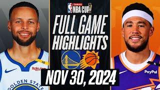 WARRIORS vs SUNS FULL GAME HIGHLIGHTS | November 30, 2024 | NBA Full Game Highlights Today 2K25