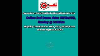 Oracle Fusion Cloud Financials Functional Demo