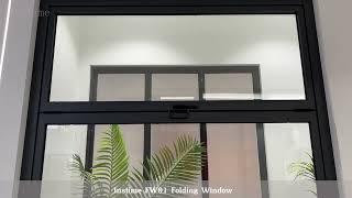 【Instime】Fold Balcony Glazing Folding Horizontal Folding Window Invisible Frameless Glass Window