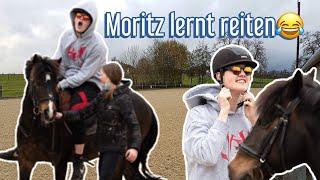 MORITZ ERSTE REITSTUNDE AUF WELLI!!