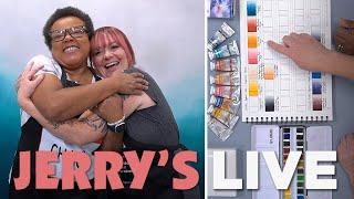 Jerry's LIVE Episode #JL348: Continuing Watercolors with Ophelia Staton