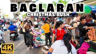 [4K] BACLARAN Christmas Rush! Tiangge Shopping, Street Food, and Hidden Bargains!