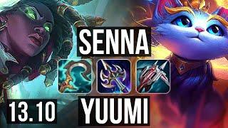 SENNA & Ez vs YUUMI & Zeri (SUP) | 5/0/13, 400+ games | KR Master | 13.10