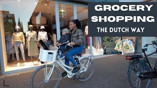 How I do my Grocery Shopping, the Dutch Way (on my bicycle ‍️) - This is Next Level 