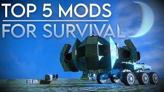 TOP 5 SURVIVAL MODS - Space Engineers