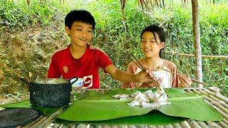 FULL VIDEO 45 : Days Homeless boy & girls build and harvest fruit to sell to improve their lives