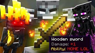 Defeating Every Boss With A Wooden Sword (Hypixel Skyblock)