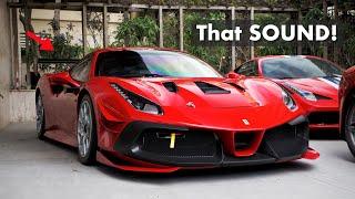 BRUTAL new Ferrari 488 Challenge EVO race-car in Monaco!