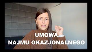 UMOWA NAJMU OKAZJONALNEGO - co to za umowa