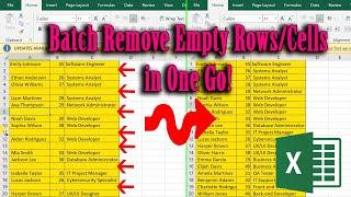 How to Effortlessly Remove Empty Rows from an Excel Sheet at Once