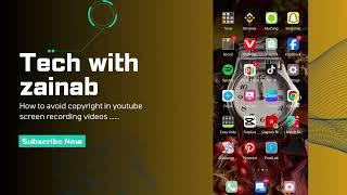 How To Avoid Copyright In Screen Record Videoes @Tech With Zainab