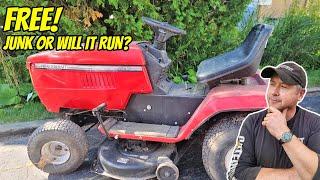 FREE Lawn Tractor - Is It Ready For The Junkyard Or Will It Run?