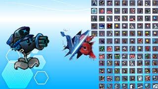Ice Destruction Mushroom Machine Gunner  Full Buff vs All Zombies Max Level | pvz fusion 2.6.1