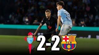 BARCELONA vs CELTA de VIGO 2-2  | GOLES y RESUMEN del PARTIDO |  LA LIGA 2024