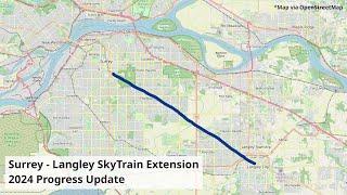 Surrey - Langley SkyTrain Extension: A 2024 station progress update