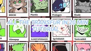 ALL THE TRANSFUR FOR KAIJU PARADISE IN 20 MINS //KAIJU PARADISE TUTORIAL//