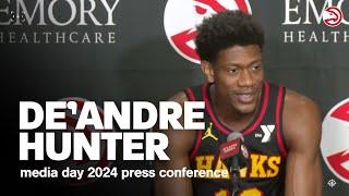 De'Andre Hunter Press Conference | Atlanta Hawks Media Day 2024