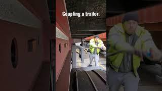 How to couple a trailor HGV | Truck #vlog #lorry #truck #hgv #hgvdriver #trucker #training