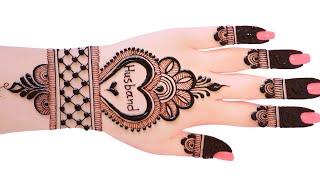 easy top Arabic mehndi design-weddingDulhan special #mehndidesign-simple#henna #madhi#eid #mehandi