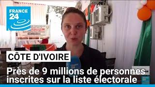 Présidentielle en Côte d'Ivoire : près de 9 millions de personnes inscrites sur la liste électorale