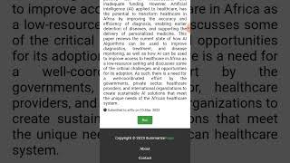 Discover Key Insights from arXiv's Latest Articles with SummarizePaper.com | SummarizePaper.com Demo