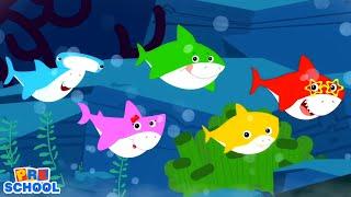 Five Little Sharks Went Swimming One Day | Five Little Sharks | Baby Shark Song | Nursery Rhymes