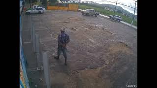 Cctv Footage Of A Shooting Incident In D'Abadie #trinidad #truecrimecommunity #caughtoncamara #ctv