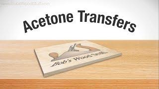 Acetone Transfers - Transfer an Image onto Wood