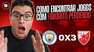 INCRIVEL - Como Achar Jogos Com Time FAVORITO Perdendo de 1 Gol