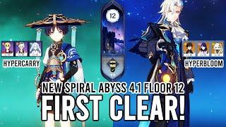 New Spiral abyss 4.1 Floor 12 - C0 Wanderer and C0 Neuvillette | Genshin Impact