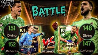 TOTS SZCZESNY VS EURO DONNARUMMA BATTLE ️ || WHO IS THE BEST PERFORMANCE IN EA FC MOBILE 24