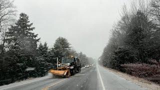 We Almost Died - A Snowy Maine Camper Life Vlog